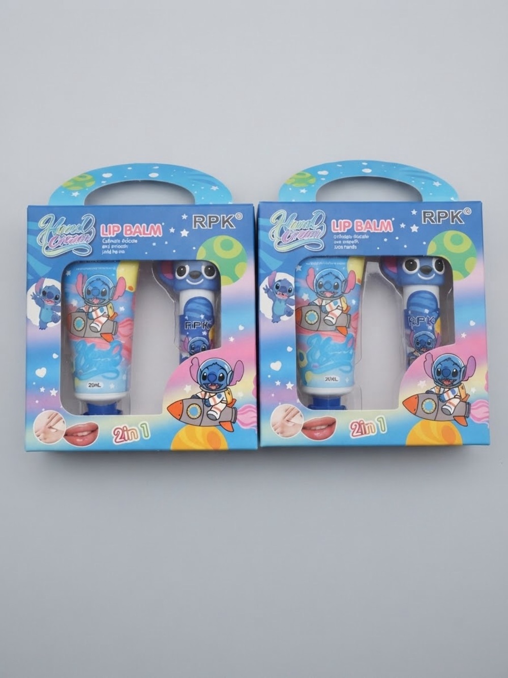 Stitch Hand Cream & Lip Balm 2-in-1 Gift Set – 2 Pack